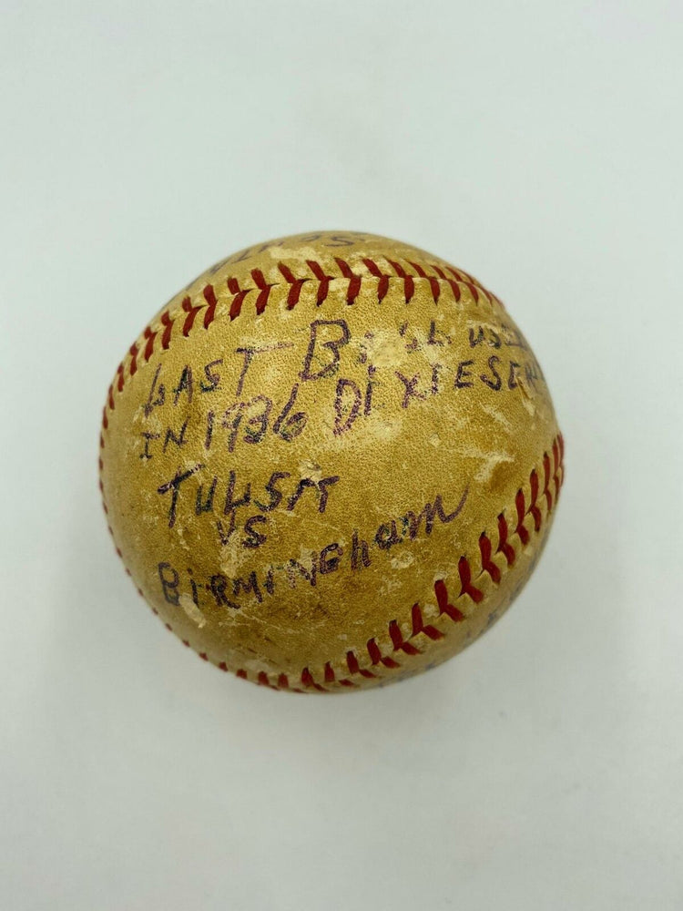Last Pitch Of The 1936 Minor League World Series Signed Game Used