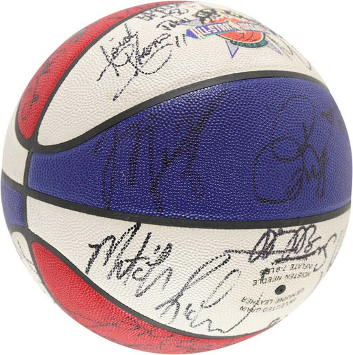 Michael Jordan Scottie Pippen 1993 All Star Game Team Signed Basketball JSA COA