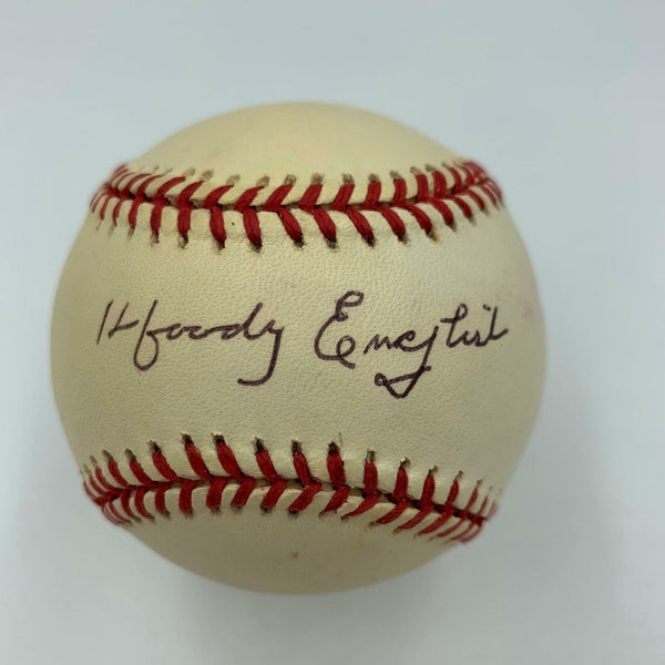 Woody English Signed National League Baseball With JSA COA