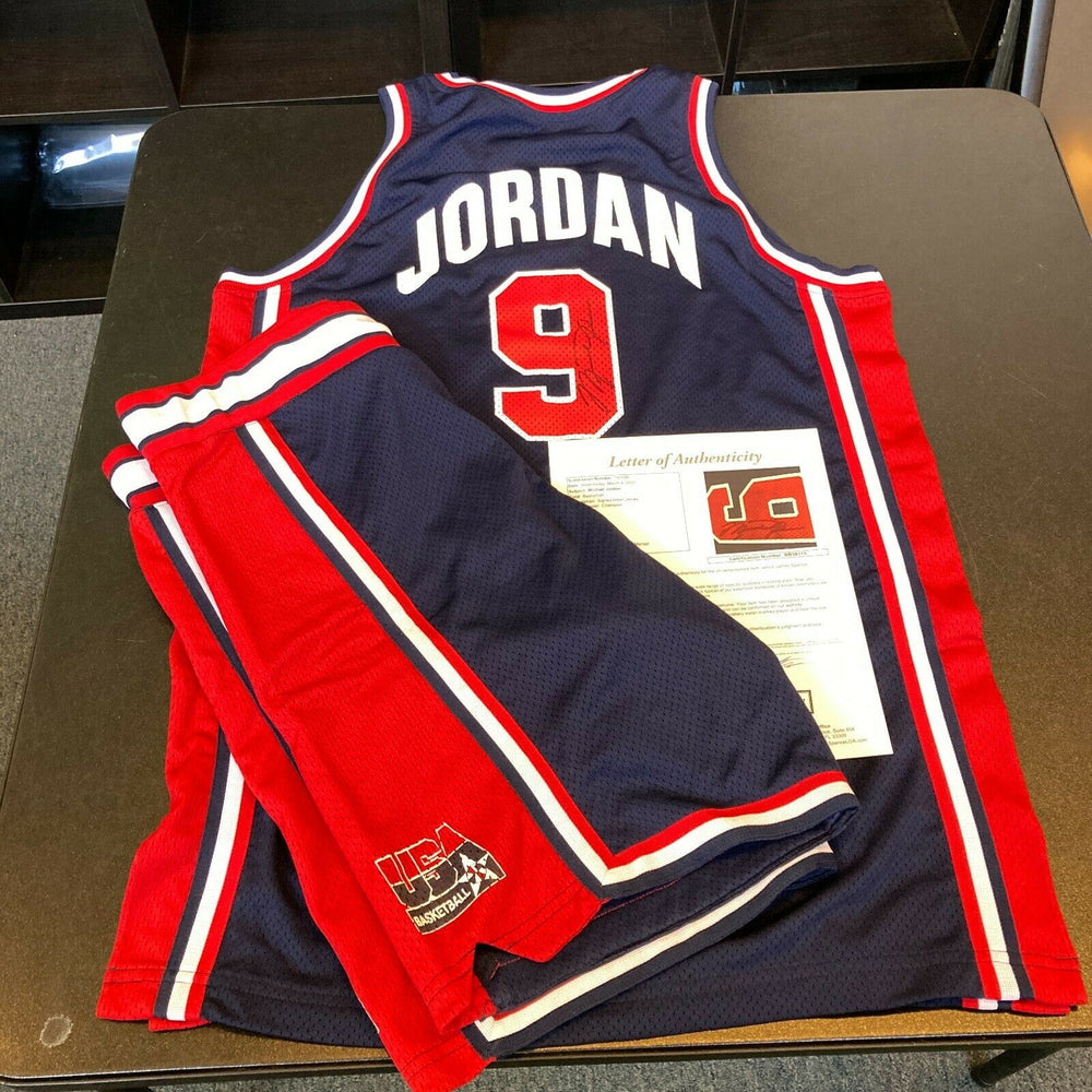 Michael Jordan Signed Game Used 1992 Team USA Dream Team Uniform Jersey JSA  COA