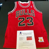 Michael Jordan Signed 1980's Sand Knit Chicago Bulls Game Model Jersey Beckett