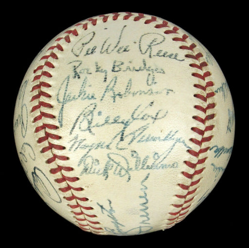 Jackie Robinson & Roy Campanella 1951 Brooklyn Dodgers Team Signed Baseball JSA