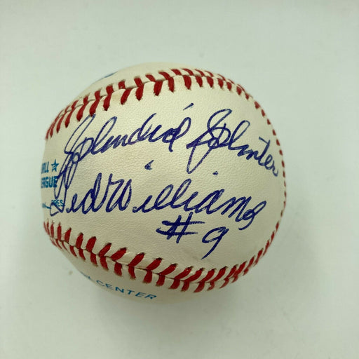 Stunning Ted Williams Splendid Splinter #9 Signed Inscribed Baseball JSA COA