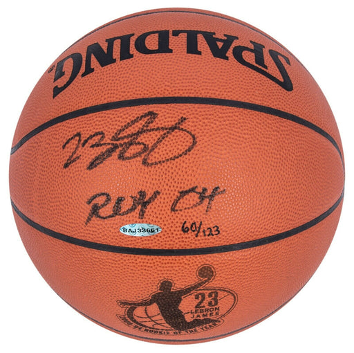 LeBron James "2004 Rookie Of The Year" Signed Basketball With UDA Upper Deck COA