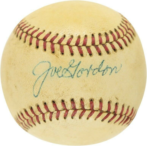 The Finest Joe Gordon Single Signed American League Harridge Baseball PSA DNA