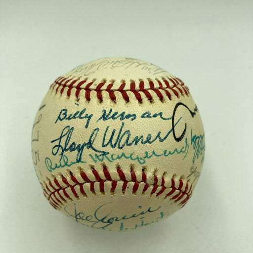 Beautiful Hank Greenberg 1975 Hall Of Fame Induction Multi Signed Baseball PSA
