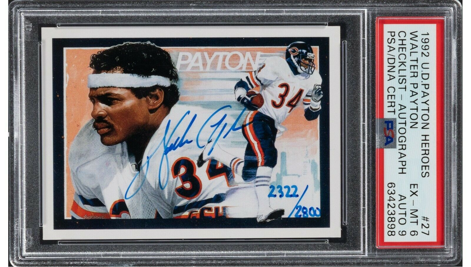 Circa 1985 Walter Payton Game Worn Jersey