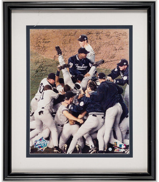 1998 Yankees W.S. Champs Team Signed 16x20 Photo Derek Jeter Mariano Rivera