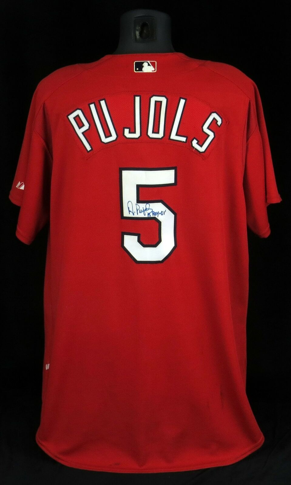 Albert Pujols 2001 ROY Signed Game Used St. Louis Cardinals Jersey P —  Showpieces Sports