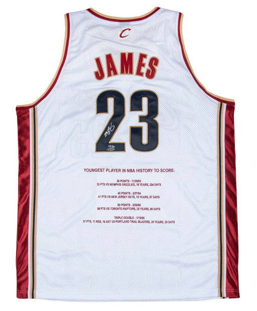 LeBron James Rookie Signed Cleveland Cavaliers Jersey UDA Upper Deck COA