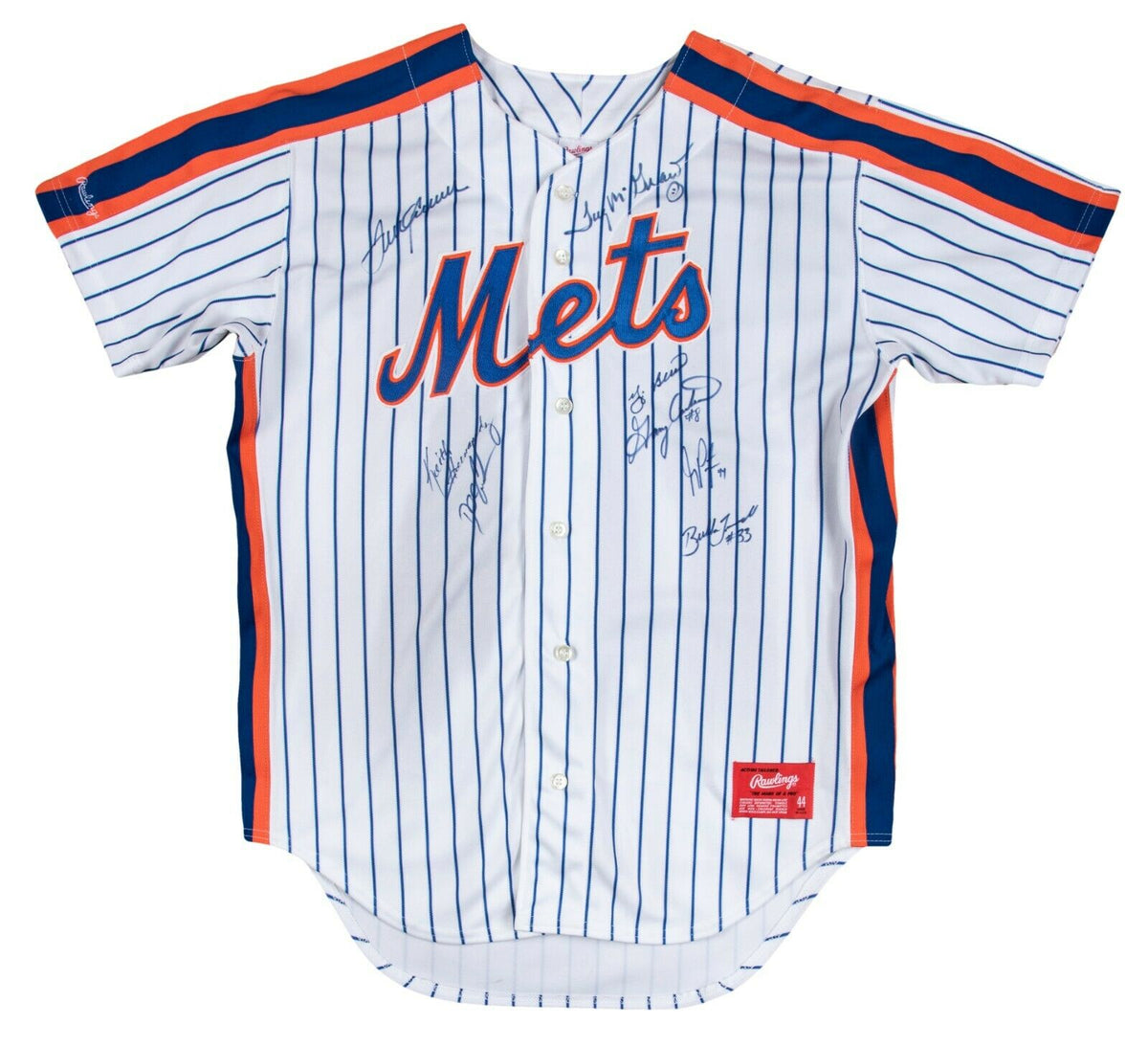 Gary Carter Signed Mets Jersey Inscribed 86 WS Champs (Steiner