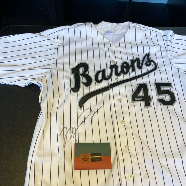 Michael Jordan Signed Birmingham Barons White Sox Jersey UDA Upper Deck COA