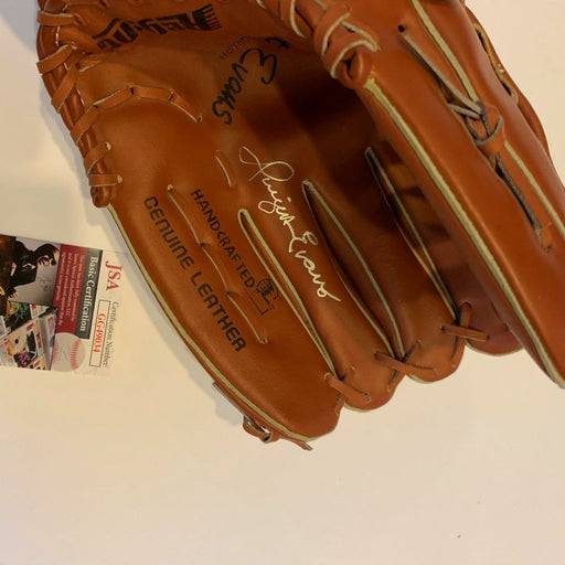 Dwight Evans Signed Vintage 1991 Game Model Glove With JSA COA
