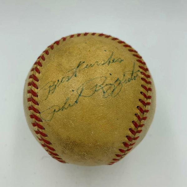 Vintage 1940's Phil Rizzuto Playing Days Signed Baseball With JSA COA