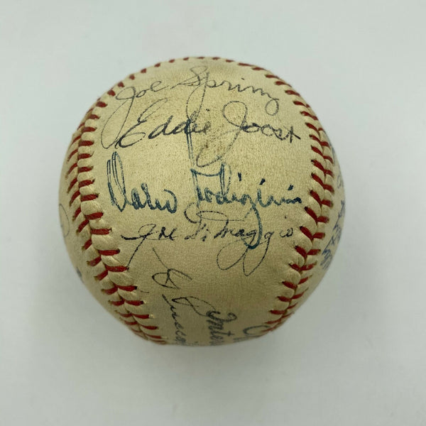 Joe Dimaggio & Tony Lazzeri San Francisco Seals Signed 1940 Baseball JSA COA