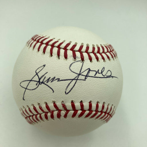Sam Jones Signed Autographed Baseball Boston Celtics With Beckett COA