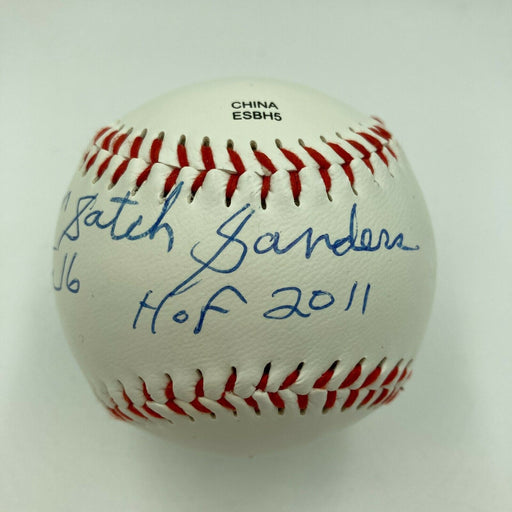Satch Sanders HOF 11 Signed Autographed Baseball Boston Celtics With Beckett COA