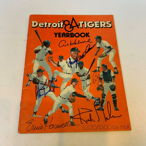 1984 Detroit Tigers World Series Champs Team Signed Original Yearbook JSA COA