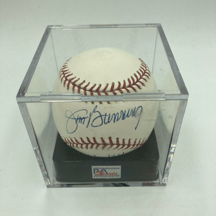 Jim Bunning Signed Major League Baseball PSA DNA Graded 10 GEM MINT
