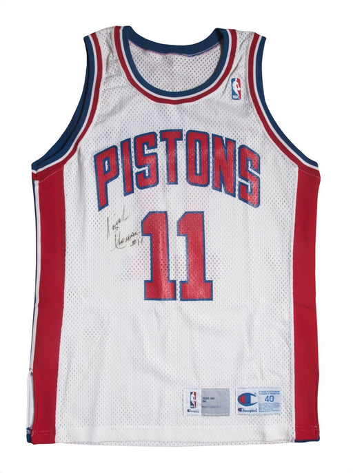 Isiah Thomas Signed Game Issued Pro Cut 1991 Detroit Pistons Jersey Beckett COA