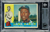 1960 Topps Hank Aaron #300 Signed Autographed Baseball Card BGS Beckett