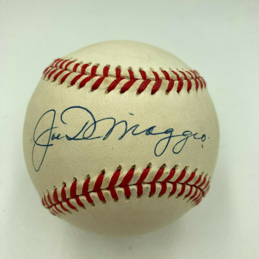 Beautiful Joe Dimaggio Signed Official American League Baseball With Beckett COA