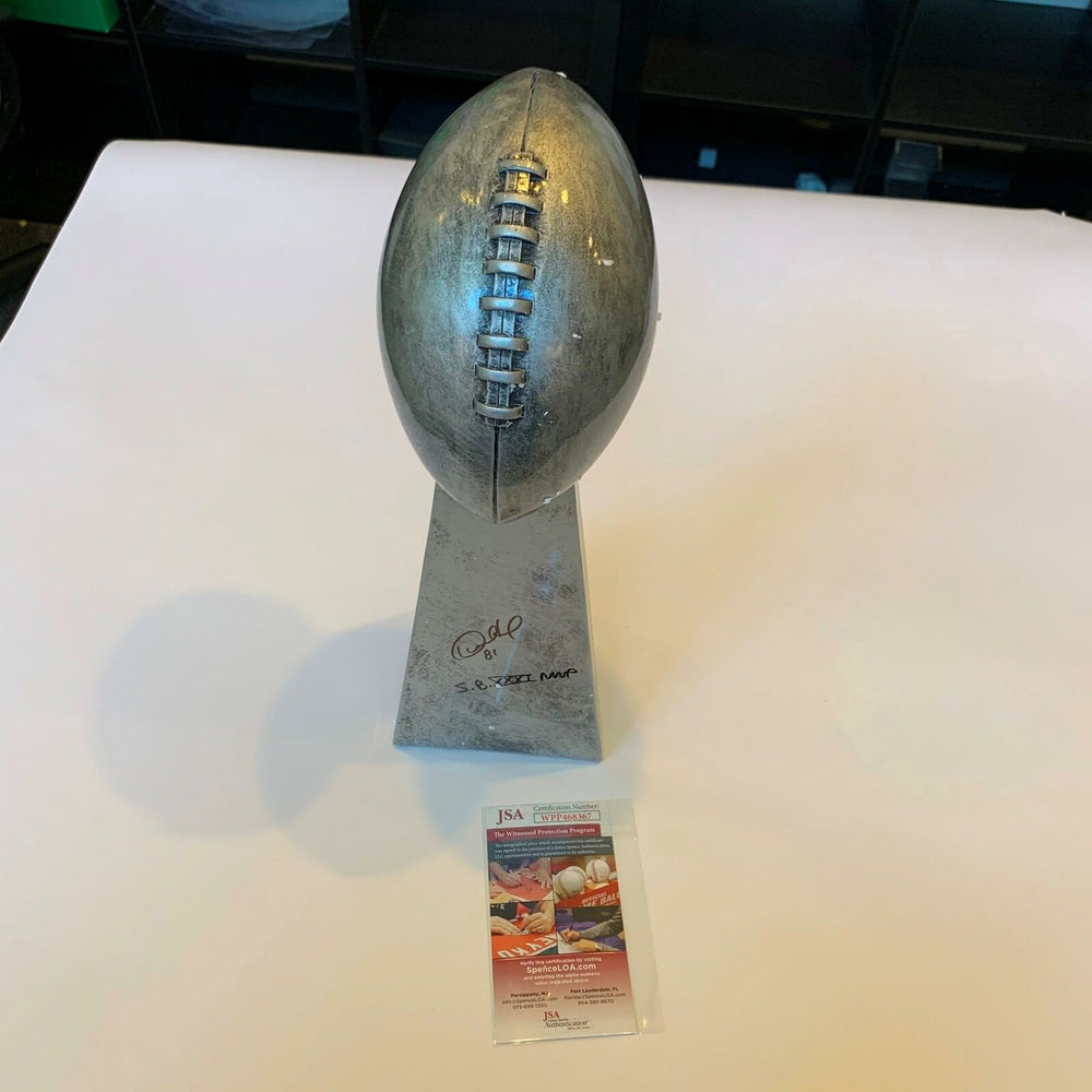 Desmond Howard Signed Full Size Super Bowl Trophy Green Bay Packers With JSA COA
