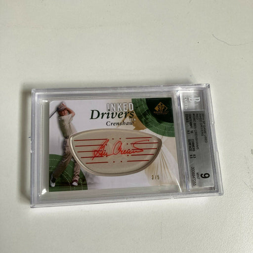 2014 Upper Deck SP Inked Drivers Ben Crenshaw Auto #3/5 BGS 9 MINT Golf