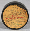 Tim Horton 1949-50 Pittsburgh Hornets Team Signed Puck Beckett COA RARE