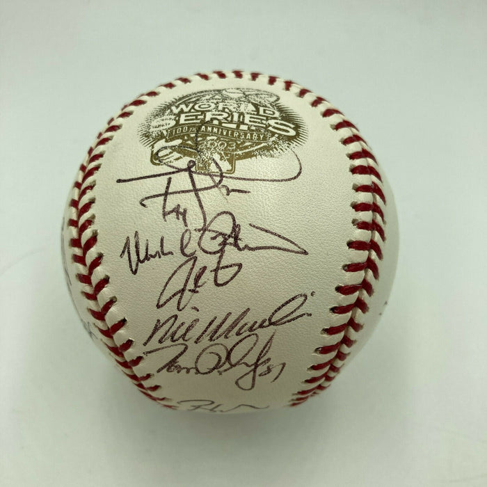 2003 Florida Marlins World Series Champs Team Signed W.S. Baseball MLB Auth