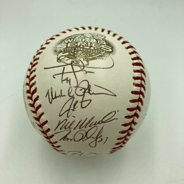 2003 Florida Marlins World Series Champs Team Signed W.S. Baseball MLB Auth