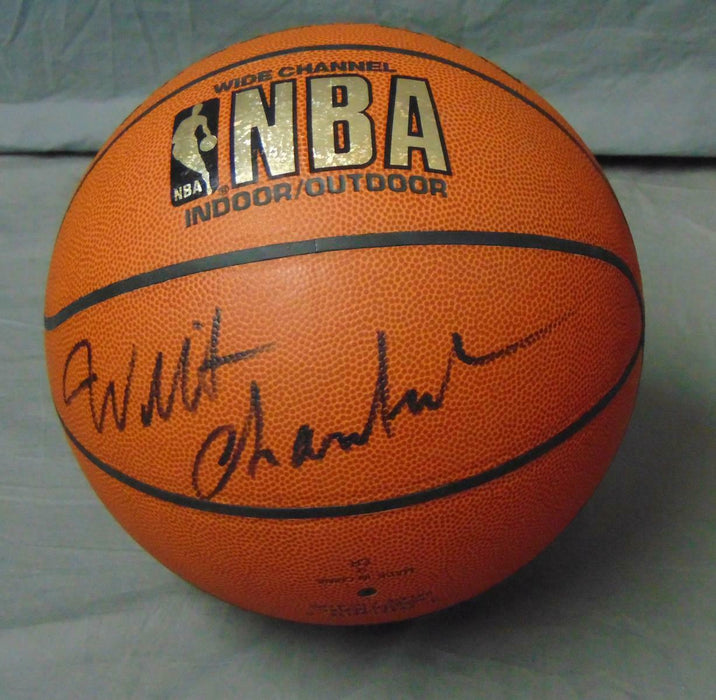 Wilt Chamberlain Signed Official Spalding NBA Basketball With JSA COA