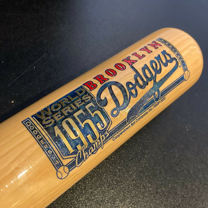Johnny Podres 1955 World Series MVP Signed Brooklyn Dodgers Bat JSA COA