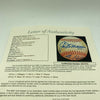 Roger Maris Joe Dimaggio Yogi Berra New York Yankees Legends Signed Baseball JSA