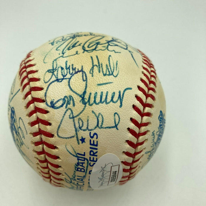 1993 Toronto Blue Jays World Series Champs Team Signed W.S. Baseball JSA COA