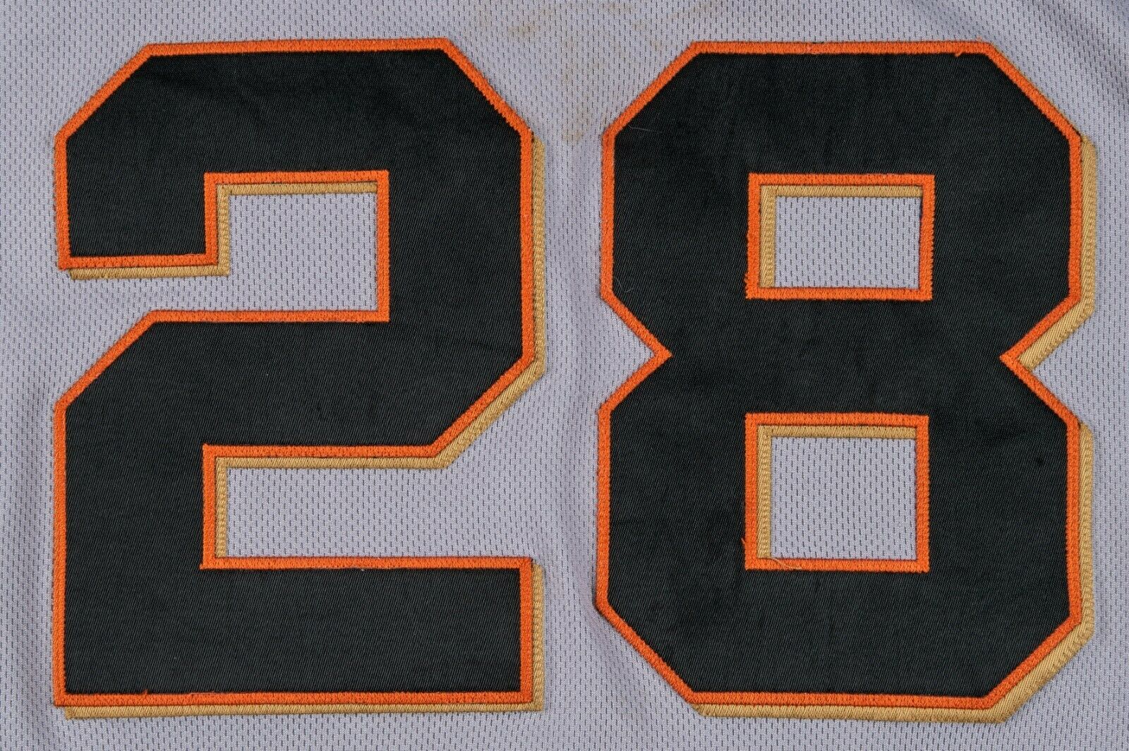 28 Buster Posey Game-Used San Francisco Giants Black Jersey