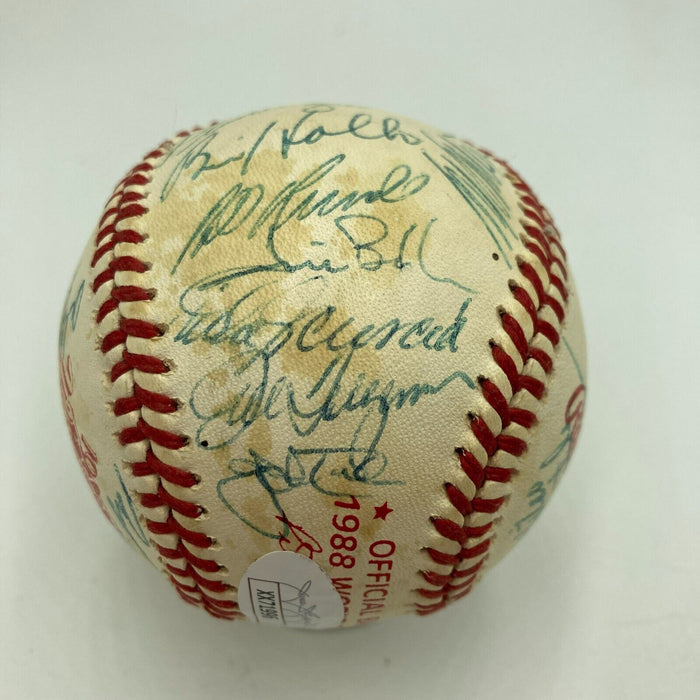 1988 Los Angeles Dodgers World Series Champs Team Signed Baseball JSA COA