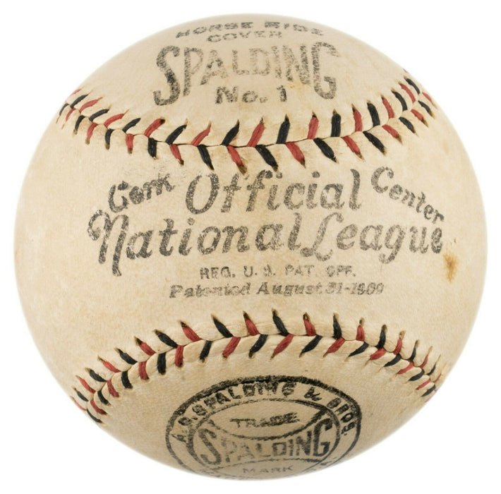 Walter Johnson Single Signed 1920's Official National League Baseball PSA DNA