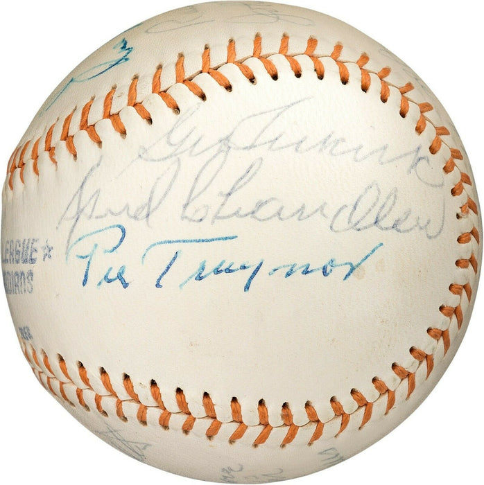 Joe Medwick Pie Traynor Lefty Grove HOF Signed Baseball PSA DNA & Beckett COA