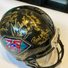 Hall Of Fame NFL 75th Anniversary Multi-Signed Full Size Football Helmet JSA COA