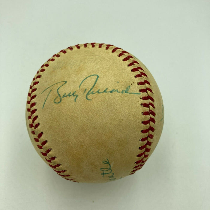 Mickey Mantle Roger Maris & Joe Dimaggio Signed American League Baseball PSA DNA