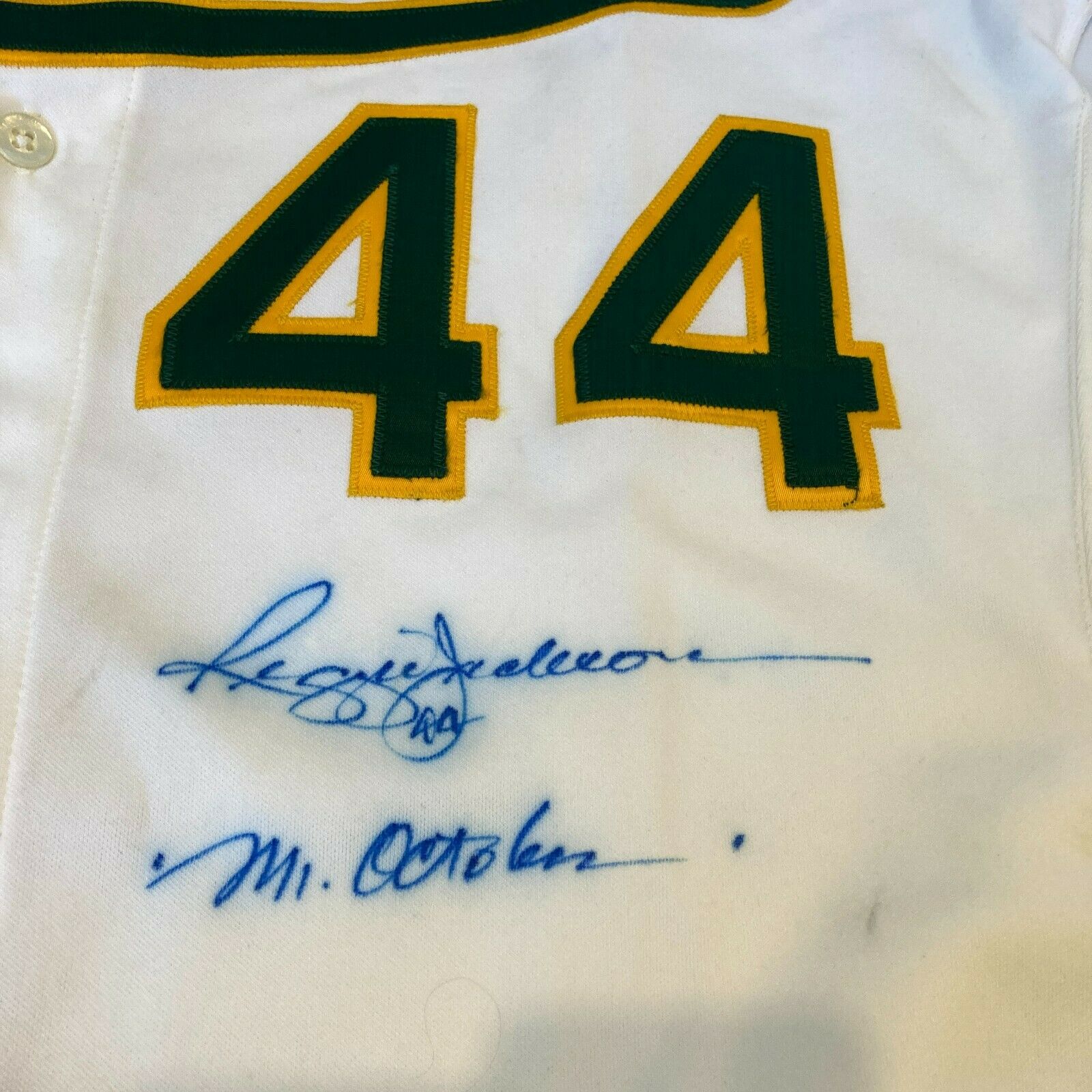 1989 Reggie Jackson Game Worn Oakland A's Coach's Jersey