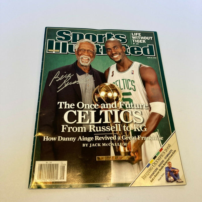 Bill Russell Signed 2009 Boston Celtics NBA Champs Sports Illustrated JSA COA
