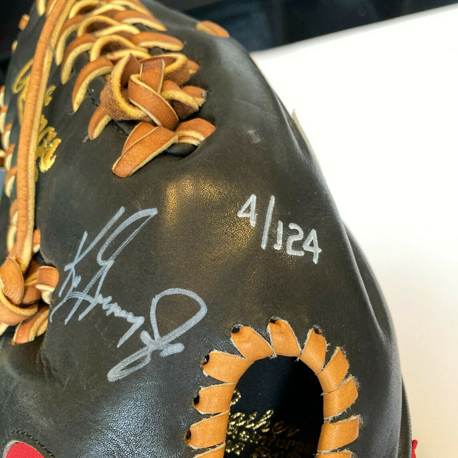 Ken Griffey Jr. Signed Game Model Baseball Glove #4/124 With UDA