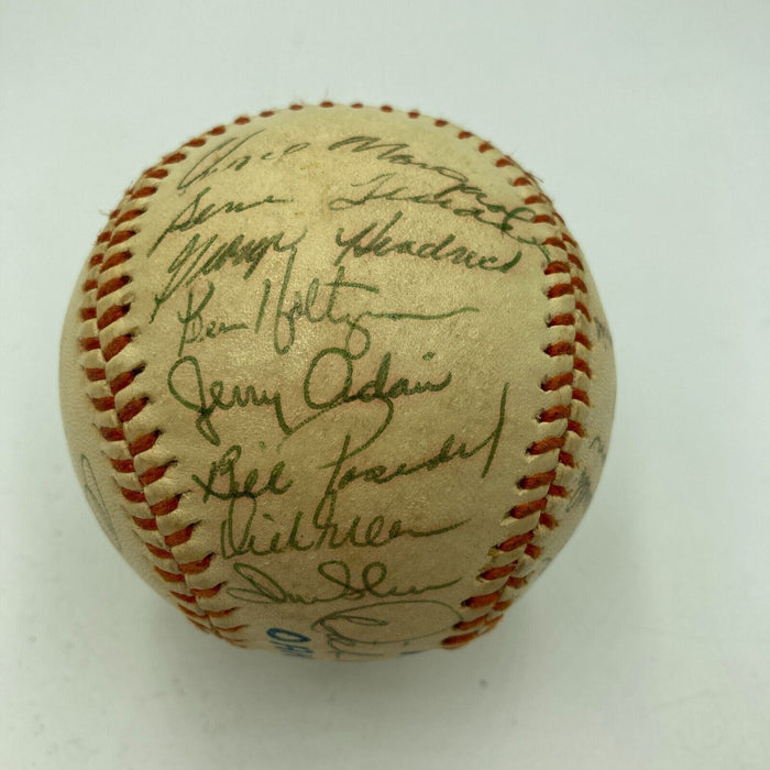 1972 Oakland A's Athletics World Series Champs Team Signed Baseball JSA COA