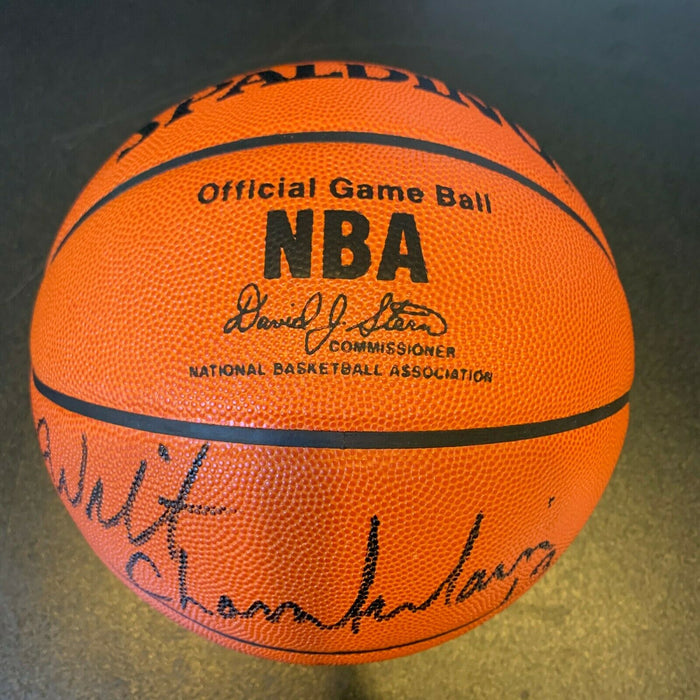Rare Wilt Chamberlain #13 Signed Spalding NBA Official Game Basketball JSA COA