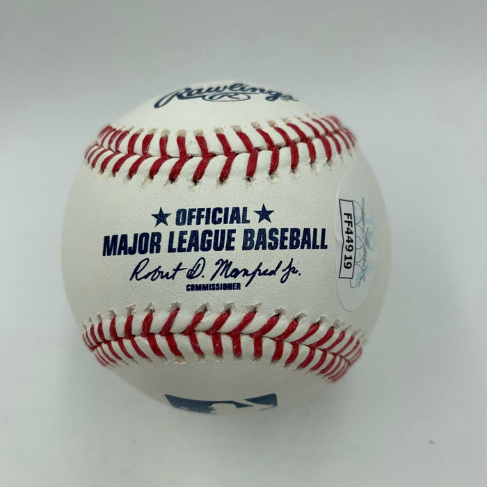 John Mabry "Hit For The Cycle 5-18-1996" Signed Major League Baseball JSA COA