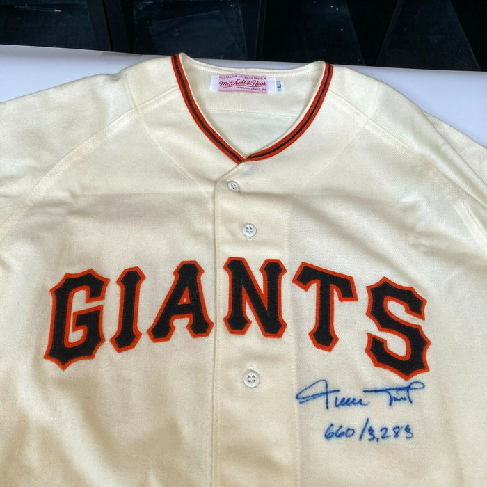 Willie Mays New York Giants Autographed Mitchell & Ness