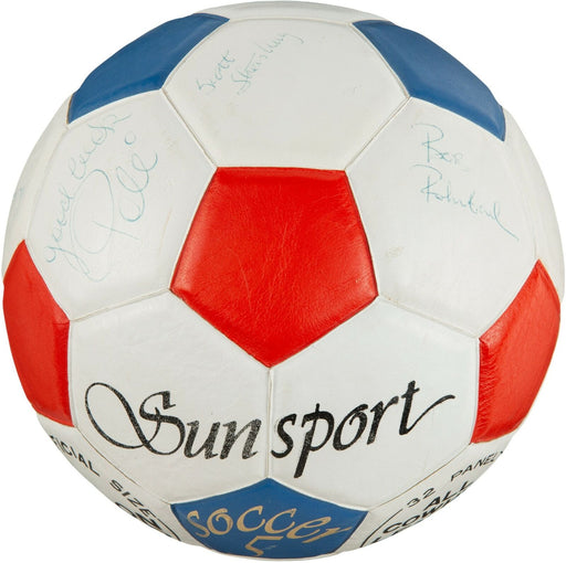 Pele 1977 New York Cosmos  NASL Champs Team Signed Official Soccer Ball JSA COA