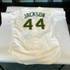 Reggie Jackson Signed Authentic 1989 Oakland A's Pro Cut Game Jersey PSA DNA COA